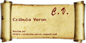 Czibula Veron névjegykártya